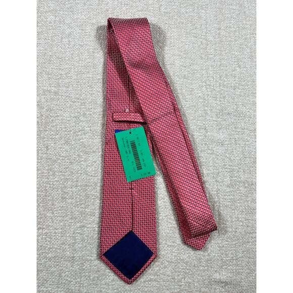 NWT Royal Classic Men’s Red White Check 100% Silk Necktie 59″ × 3.5″ Designer - Picture 2 of 9